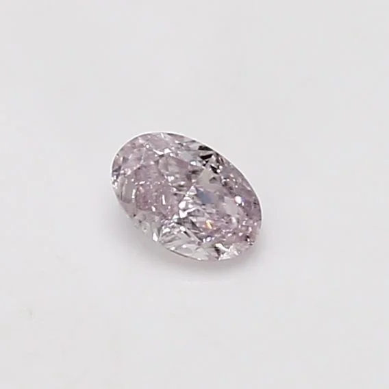 0.25 カラット オーバル ファンシーライト ピンク I1 天然 ダイヤモンド