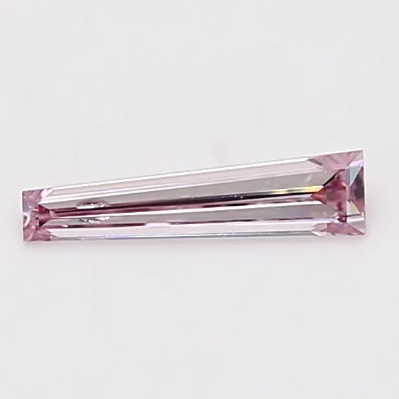 0.3 カラット Tapered Baguette ファンシーインテンス ピンク SI2 天然 ダイヤモンド
