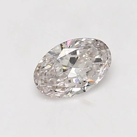 0.5 カラット オーバル ベリーライト ブラウン SI2 天然 ダイヤモンド