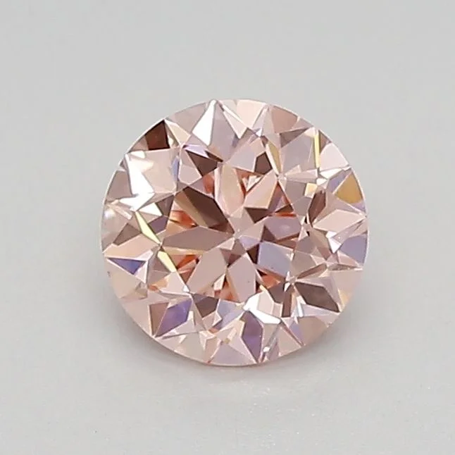 0.62 カラット ラウンド ファンシーインテンス ピンク VS1 ラボ ダイヤモンド