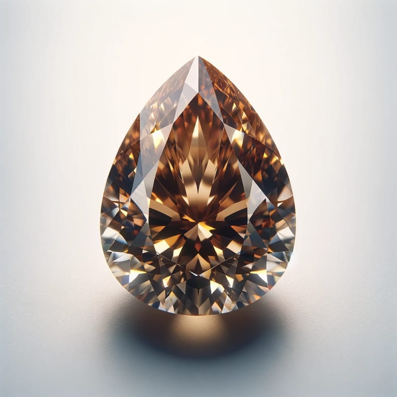 2.06 カラット VS2 クラリティファンシーブラウンイエローペア ダイヤモンド