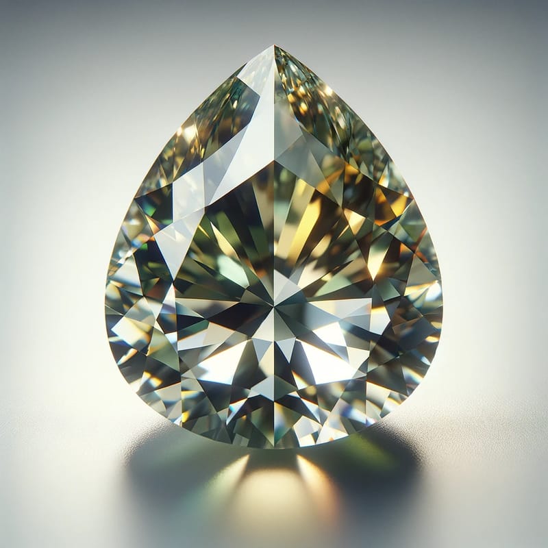 0.99 カラット カメレオン ファンシーグレーイエローペア ダイヤモンド