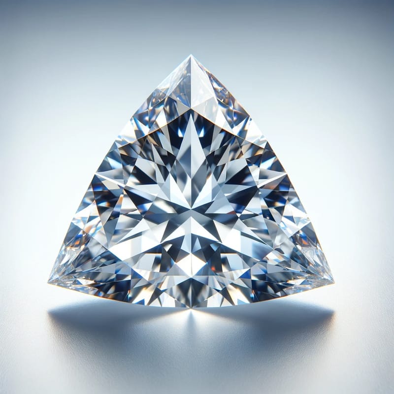 3.4 カラット SI2 クラリティ I カラー トリリアント ダイヤモンド