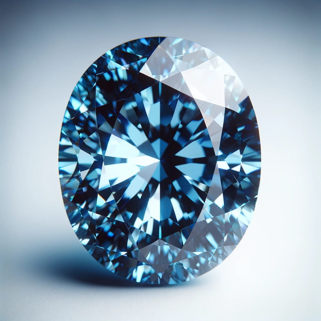 1.15 カラット ディープ ブルー オーバル VS2 ダイヤモンド1.15 カラット ディープ ブルー オーバル VS2 ダイヤモンド