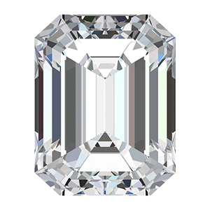 0.9 カラット SI1 エメラルドカット ダイヤモンド
