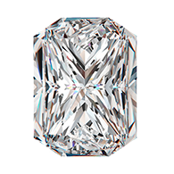 0.5 カラット のモディファイド レクタンギュラー ブリリアント カット ダイヤモンド