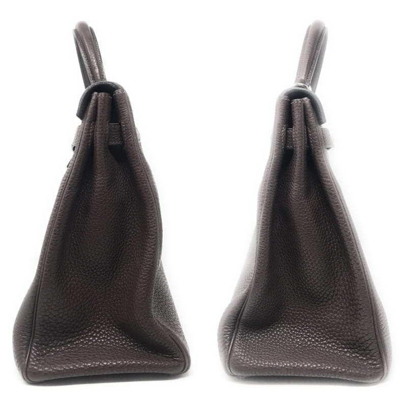 エルメス ケリー 40 チョコレートブラウン/シルバー金具 クレマンスレザー K刻印 HERMES Kelly ハンドバッグ Chocolate Brown