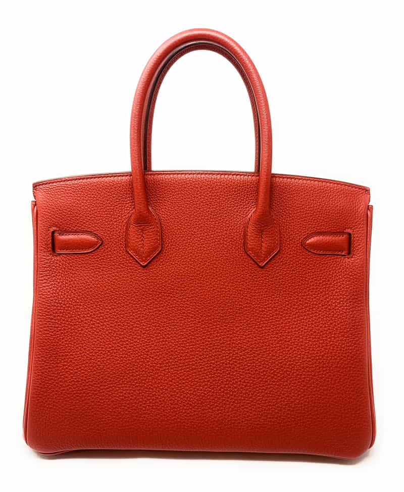 エルメス バーキン30 ルージュピヴォワンヌ/ゴールド金具 トリヨンクレマンス A刻印 HERMES Birkin ハンドバッグ