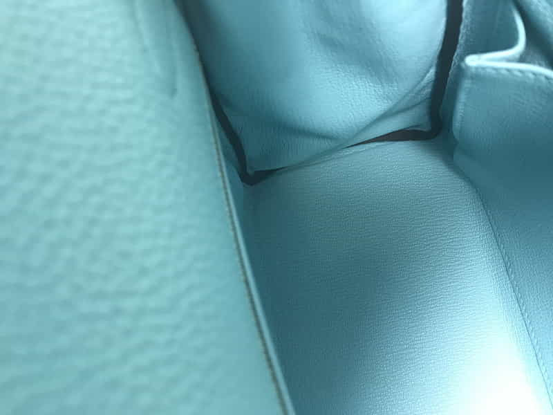 エルメス ケリー 32 ブルーアトール/ゴールド金具 トーゴレザー C刻印 HERMES Kelly ハンドバッグ Blue Atoll