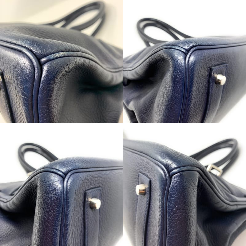 エルメス バーキン ショルダー ブラック/シルバー金具 トリヨンクレマンス T刻印 HERMES Birkin ハンドバッグ Black