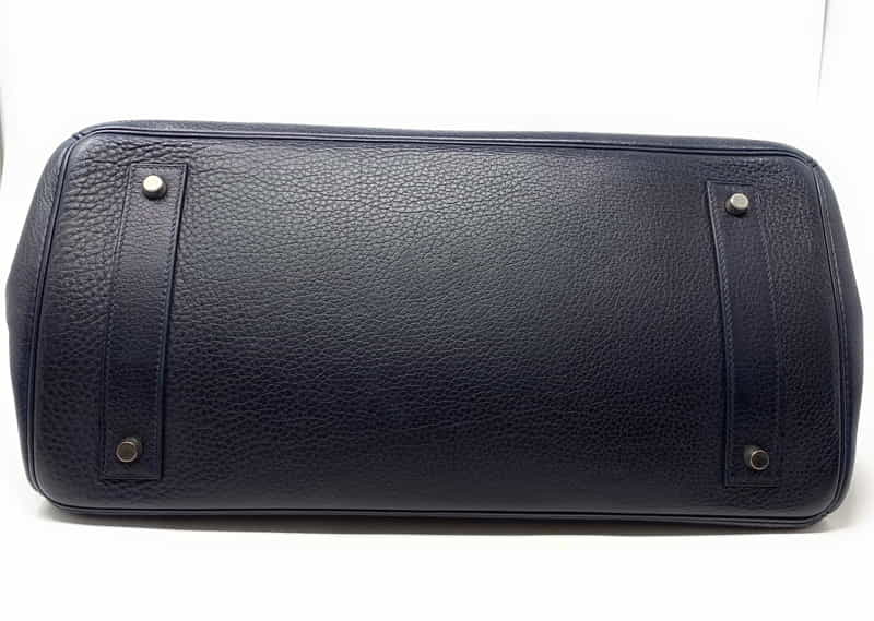 エルメス バーキン ショルダー ブラック/シルバー金具 トリヨンクレマンス T刻印 HERMES Birkin ハンドバッグ Black