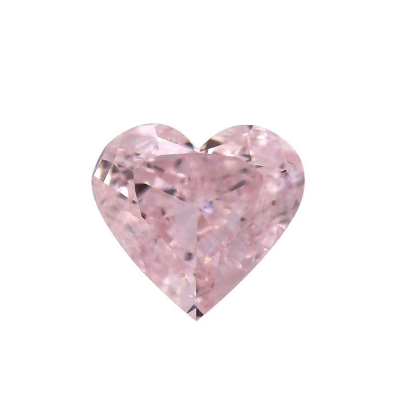 0.5 カラット SI2 ライトピンク ハート ダイヤモンド