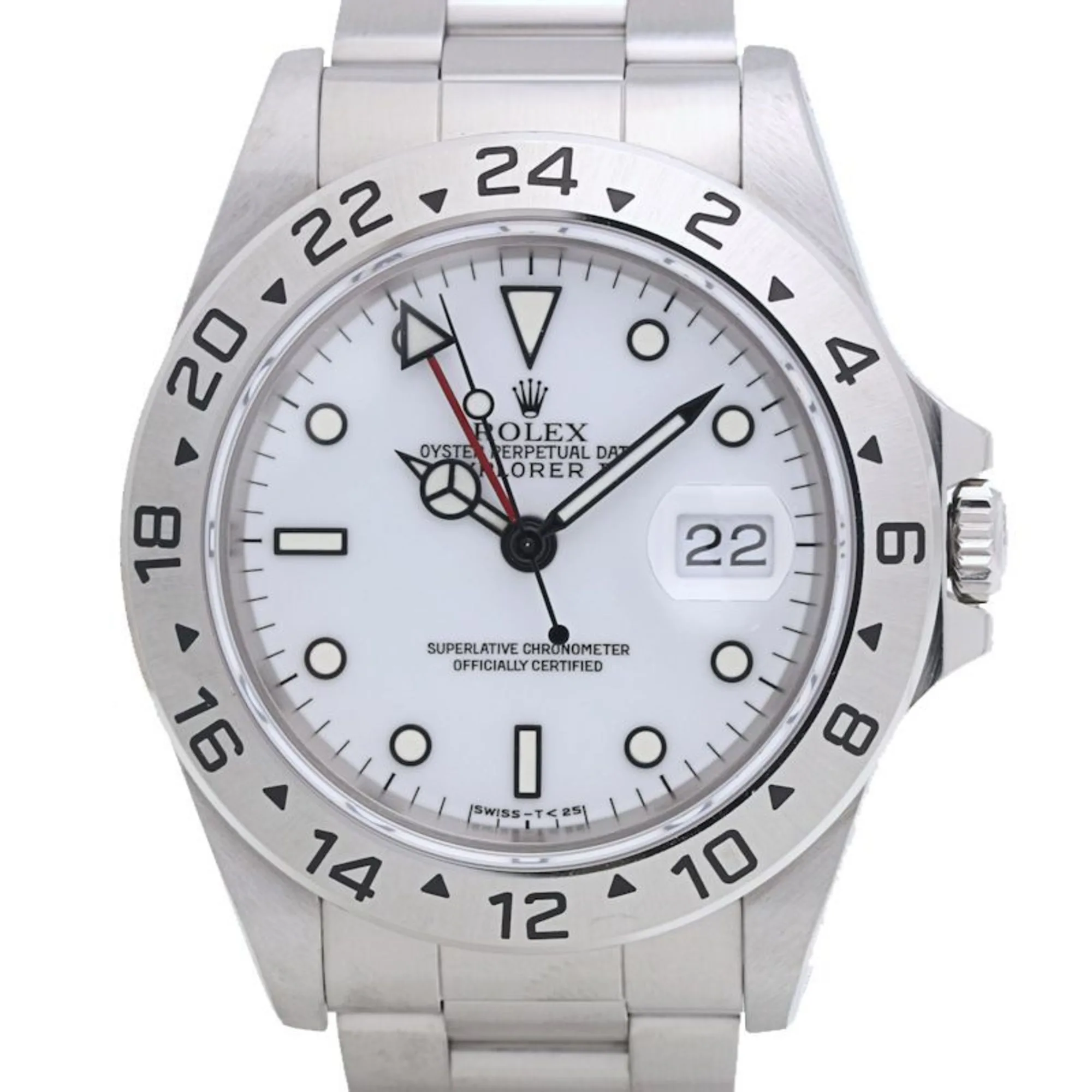 ロレックス エクスプローラー II 39mm ホワイトダイヤル 16570