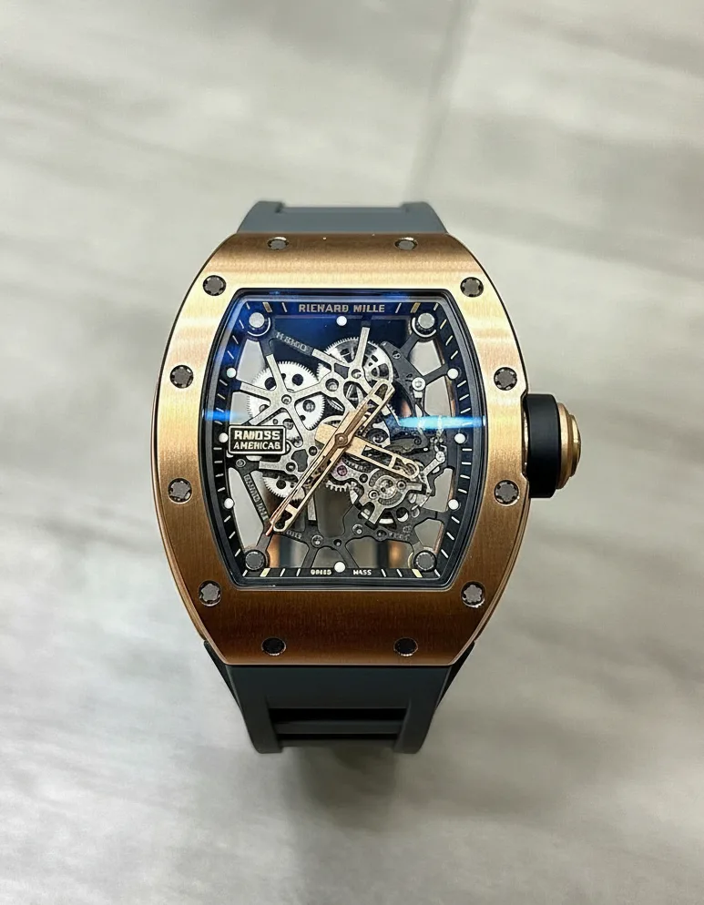 リシャール・ミル RM035 ラファエル・ナダル「アメリカズエディション」ローズゴールド スケルトン（ゴールド トロ）