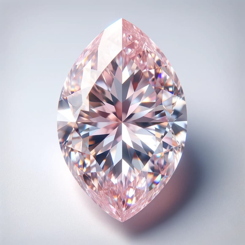0.76 カラット VS2 クラリティ ライトピンク マーキス ダイヤモンド