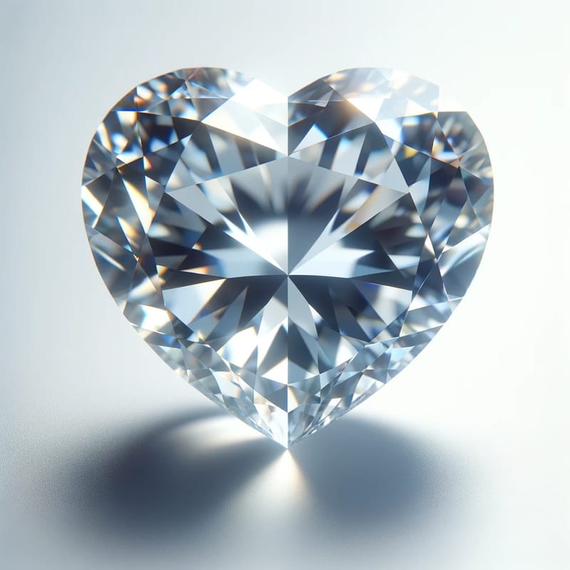 1.52 カラット SI2 クラリティ H カラー ハート ダイヤモンド