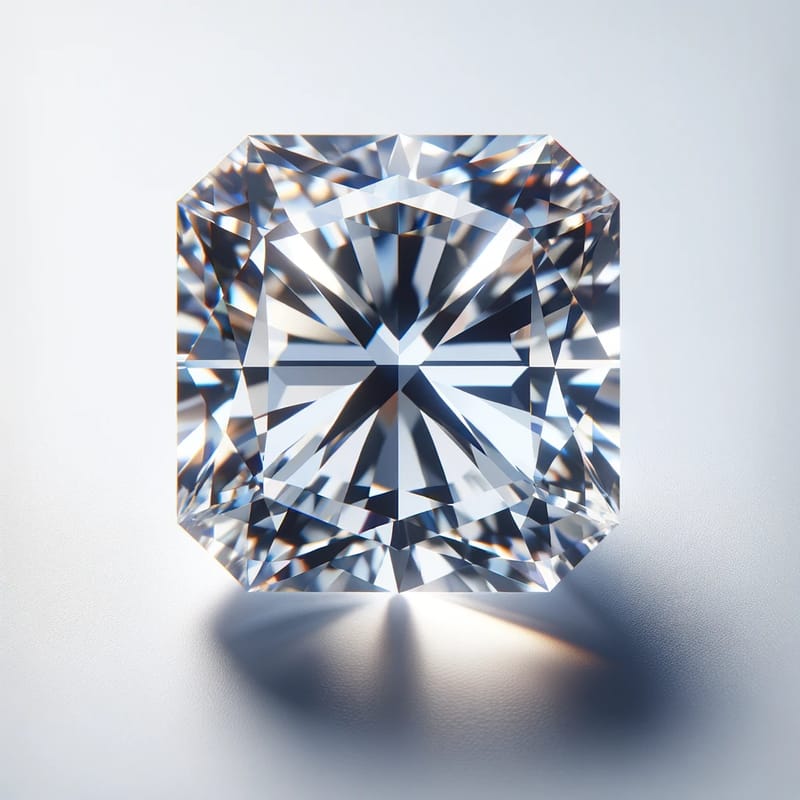 6.61 カラット SI1 クラリティ K カラー ラディアント  ダイヤモンド6.61 カラット SI1 クラリティ K カラー ラディアント  ダイヤモンド