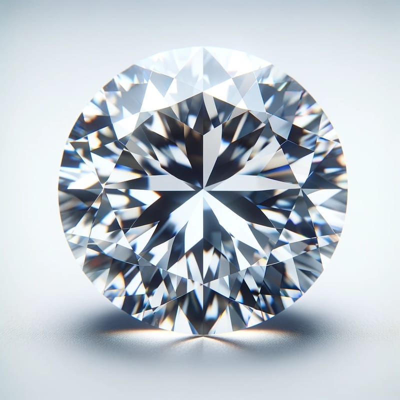 0.46 カラット SI1 クラリティ D カラー ラウンドブリリアントダイヤモンド