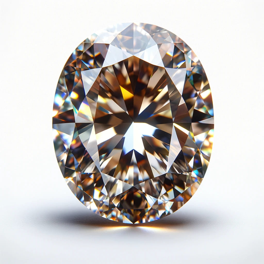 1.18 カラット ファンシーディープブラウンイエローオーバル ダイヤモンド